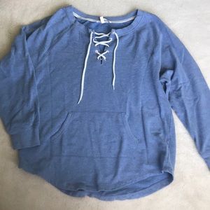 Victoria Secret tie neck sweatshirt